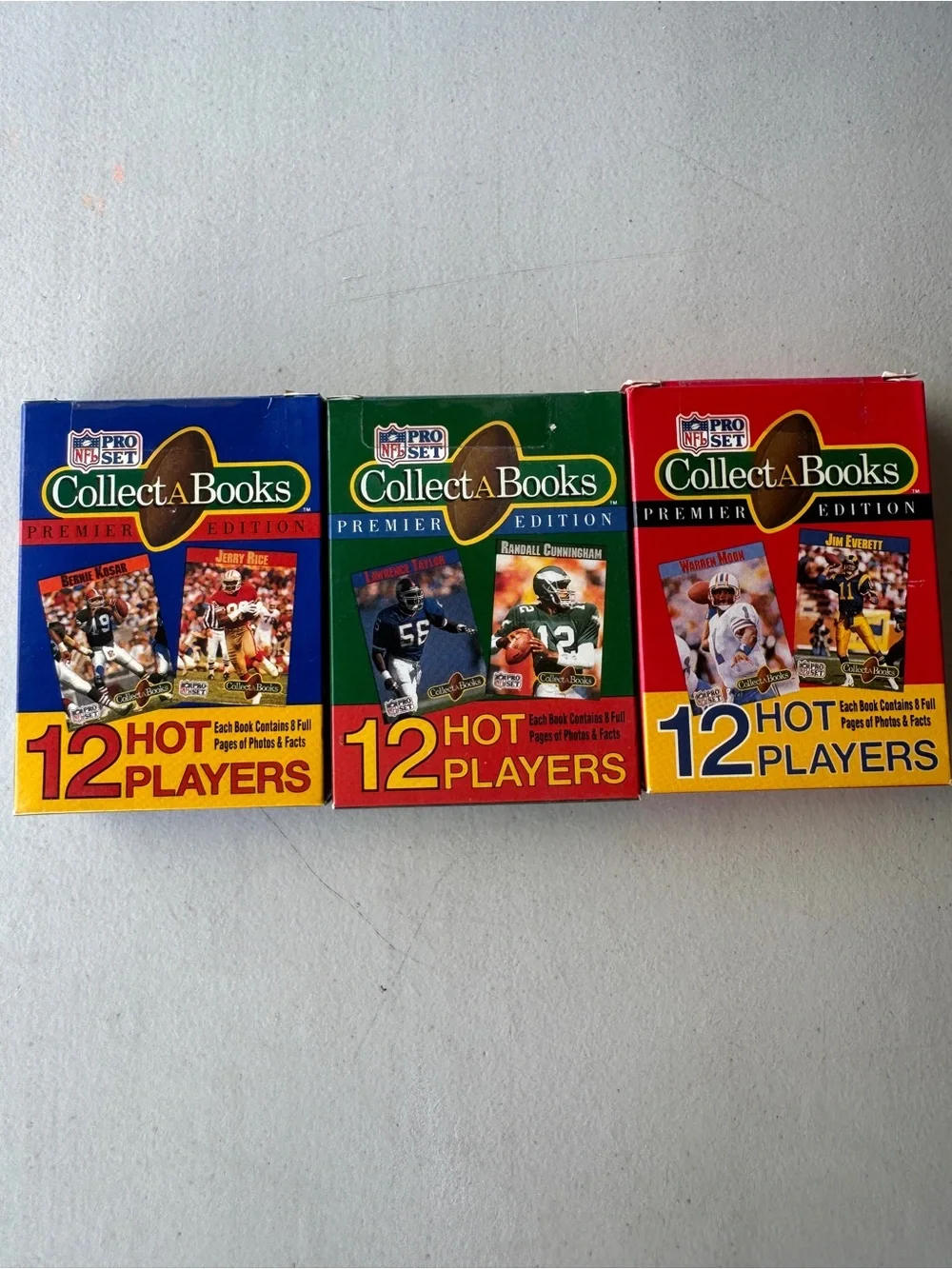 1990 Pro Sets Collect A Book 1-2-3. Preowned